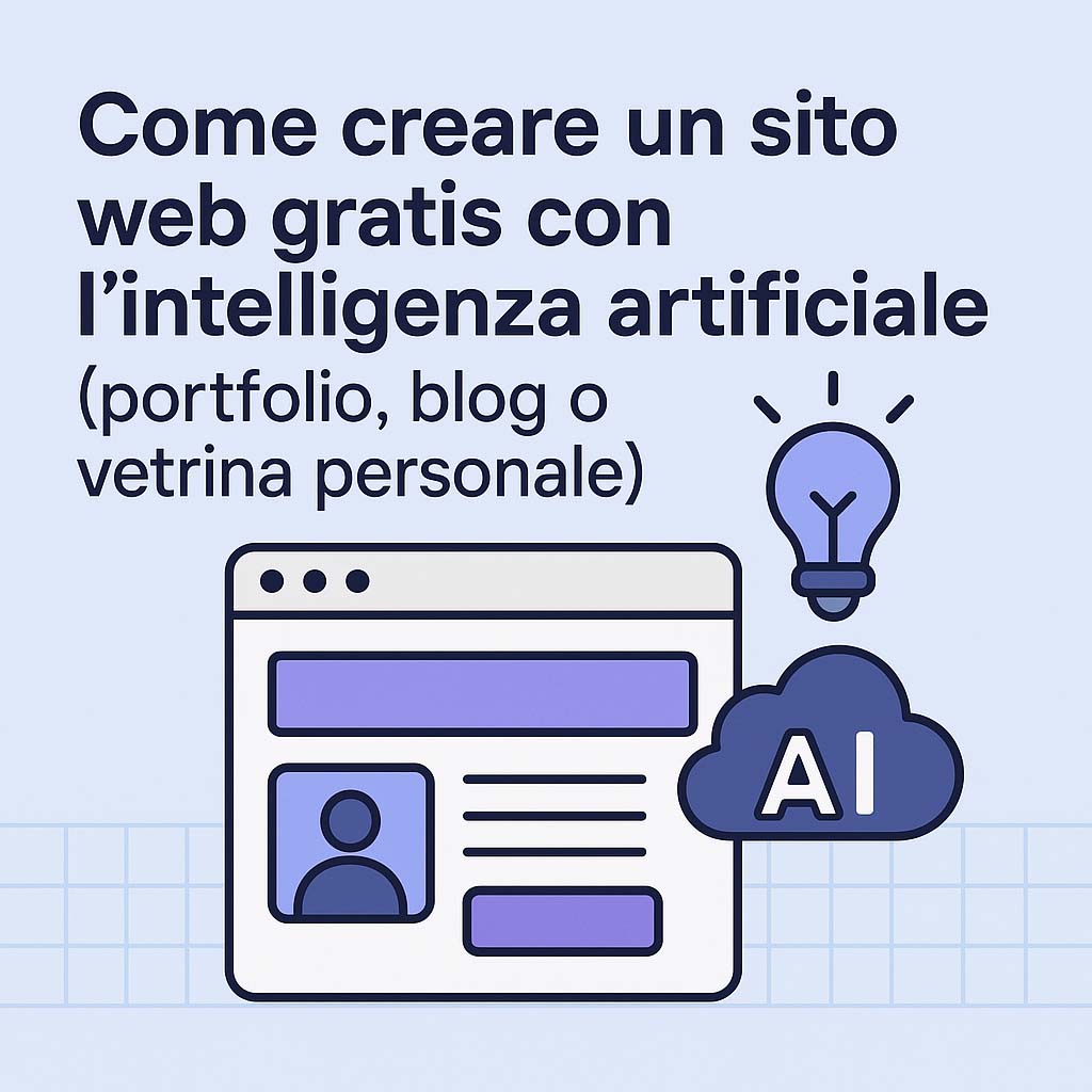 Crea il tuo sito web gratis con l'AI