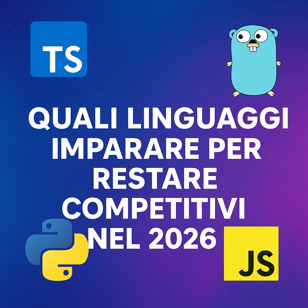Migliori linguaggi di programmazione 2026: quali imparare per restare competitivi