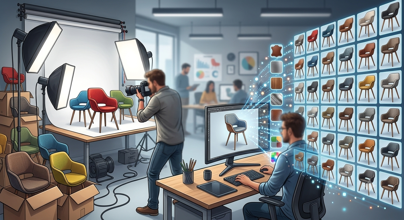 100 Varianti dello Stesso Prodotto: Meglio il Rendering 3D o la Fotografia?