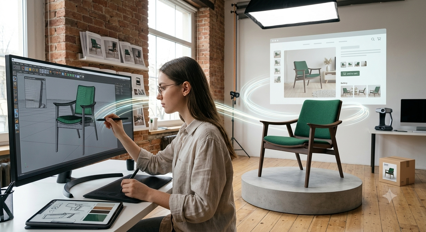 Come mostrare un prodotto prima ancora di produrlo: i vantaggi del Rendering 3D per cataloghi ed e-commerce