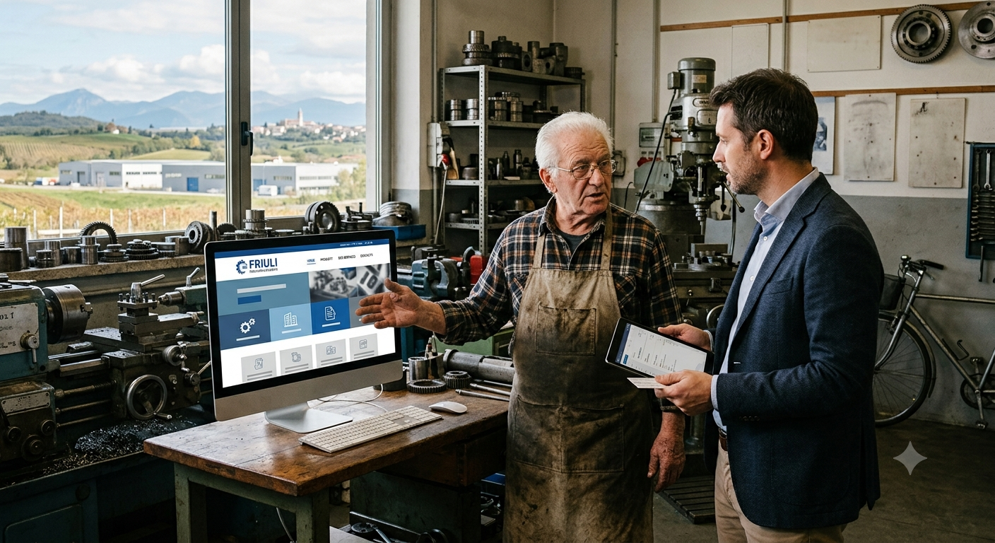 Siti web per aziende produttive: perché il passaparola non basta più per trovare clienti B2B.